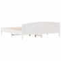 Cama sin colchón madera maciza de pino blanca 180x200 cm