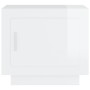 Engineered wood glossy white coffee table 51x50x45 cm by vidaXL, Coffee table - Ref: Foro24-811805, Price: 46,43 €, Discount: %