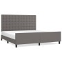 Bed frame with headboard gray synthetic leather 180x200cm by vidaXL, Beds and slatted bases - Ref: Foro24-3125589, Price: 261...