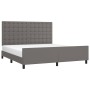 Bed frame with headboard gray synthetic leather 180x200cm by vidaXL, Beds and slatted bases - Ref: Foro24-3125589, Price: 261...