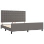Bed frame with headboard gray synthetic leather 180x200cm by vidaXL, Beds and slatted bases - Ref: Foro24-3125589, Price: 261...