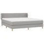 Boxspringbett mit hellgrauer Stoffmatratze 160x200 cm von vidaXL, Betten und Lattenroste - Ref: Foro24-3126653, Preis: 509,30...