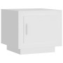 Mesa de centro madera contrachapada blanco 51x50x45 cm