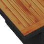 Conjunto de sofá de jardín 7 pcs Negro 100 x 55 x 73 cm