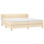 Boxspringbett mit cremefarbener Stoffmatratze 200x200 cm von vidaXL, Betten und Lattenroste - Ref: Foro24-3126834, Preis: 551...