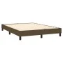 Box spring bed with dark brown fabric mattress 140x190 cm by vidaXL, Beds and slatted bases - Ref: Foro24-3126320, Price: 444...