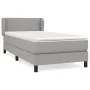Cama box spring con colchón tela gris claro 90x190 cm de vidaXL, Camas y somieres - Ref: Foro24-3126045, Precio: 287,39 €, De...