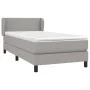 Cama box spring con colchón tela gris claro 90x190 cm de vidaXL, Camas y somieres - Ref: Foro24-3126045, Precio: 287,39 €, De...