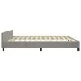 Light gray velvet bed frame with headboard 180x200cm by vidaXL, Beds and slatted bases - Ref: Foro24-3126013, Price: 234,20 €...