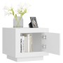 Mesa de centro madera contrachapada blanco 51x50x45 cm