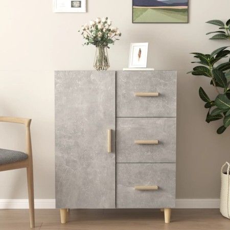 Betongraues Sperrholz-Sideboard 69,5 x 34 x 90 cm von vidaXL, Sideboards - Ref: Foro24-812172, Preis: 81,83 €, Rabatt: %
