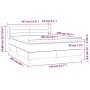 Boxspringbett mit schwarzer Stoffmatratze 140x200 cm von vidaXL, Betten und Lattenroste - Ref: Foro24-3126327, Preis: 481,04 ...