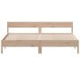 Estructura de cama sin colchón madera maciza de pino 180x200 cm