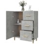 Concrete gray plywood sideboard 69.5x34x90 cm by vidaXL, Sideboards - Ref: Foro24-812172, Price: 81,75 €, Discount: %