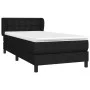 Box spring bed with black fabric mattress 90x200 cm by vidaXL, Beds and slatted bases - Ref: Foro24-3126535, Price: 295,26 €,...