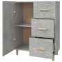 Betongraues Sperrholz-Sideboard 69,5 x 34 x 90 cm von vidaXL, Sideboards - Ref: Foro24-812172, Preis: 81,83 €, Rabatt: %