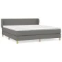 Box spring bed with dark gray fabric mattress 160x200 cm by vidaXL, Beds and slatted bases - Ref: Foro24-3126654, Price: 494,...