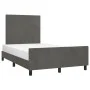 Dark gray velvet bed frame with headboard 120x200 cm by vidaXL, Beds and slatted bases - Ref: Foro24-3125624, Price: 165,87 €...