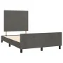 Dark gray velvet bed frame with headboard 120x200 cm by vidaXL, Beds and slatted bases - Ref: Foro24-3125624, Price: 165,87 €...