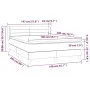 Box spring bed with light gray fabric mattress 140x200 cm by vidaXL, Beds and slatted bases - Ref: Foro24-3126885, Price: 426...