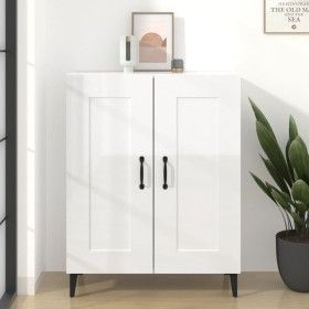 Aparador de madera contrachapada blanco brillante 69,5x34x90 cm de vidaXL, Aparadores - Ref: Foro24-812147, Precio: 80,42 €, ...