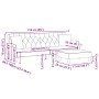 Sofá cama 2 plazas con almohadas taburete terciopelo amarillo