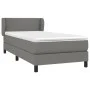 Box spring bed with dark gray fabric mattress 80x200 cm by vidaXL, Beds and slatted bases - Ref: Foro24-3126118, Price: 311,1...