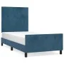 Dark blue velvet bed frame with headboard 80x200 cm by vidaXL, Beds and slatted bases - Ref: Foro24-3125603, Price: 134,49 €,...