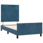 Dark blue velvet bed frame with headboard 80x200 cm by vidaXL, Beds and slatted bases - Ref: Foro24-3125603, Price: 134,49 €,...