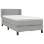 Box spring bed with light gray fabric mattress 80x200 cm by vidaXL, Beds and slatted bases - Ref: Foro24-3126037, Price: 276,...