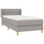 Boxspringbett mit hellgrauer Stoffmatratze 100x200 cm von vidaXL, Betten und Lattenroste - Ref: Foro24-3127021, Preis: 324,85...