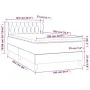 Box spring bed with light gray fabric mattress 100x200 cm by vidaXL, Beds and slatted bases - Ref: Foro24-3127021, Price: 325...