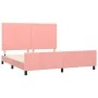 Rosa Samtbettgestell mit Kopfteil 180x200 cm von vidaXL, Betten und Lattenroste - Ref: Foro24-3125652, Preis: 216,05 €, Rabat...