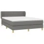 Box spring bed with dark gray fabric mattress 140x200 cm by vidaXL, Beds and slatted bases - Ref: Foro24-3126806, Price: 432,...