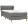 Cama box spring con colchón tela gris oscuro 100x200 cm de vidaXL, Camas y somieres - Ref: Foro24-3126862, Precio: 317,55 €, ...