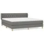 Box spring bed with dark gray fabric mattress 160x200 cm by vidaXL, Beds and slatted bases - Ref: Foro24-3127054, Price: 510,...