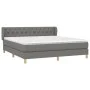 Box spring bed with dark gray fabric mattress 160x200 cm by vidaXL, Beds and slatted bases - Ref: Foro24-3127054, Price: 510,...
