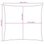 Toldo de vela rectangular tela Oxford gris taupe 2,5x3 m