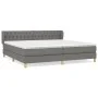Box spring bed with dark gray fabric mattress 200x200 cm by vidaXL, Beds and slatted bases - Ref: Foro24-3127070, Price: 586,...