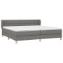 Box spring bed with dark gray fabric mattress 200x200 cm by vidaXL, Beds and slatted bases - Ref: Foro24-3127070, Price: 589,...