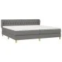 Box spring bed with dark gray fabric mattress 200x200 cm by vidaXL, Beds and slatted bases - Ref: Foro24-3127070, Price: 586,...