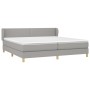 Box spring bed with light gray fabric mattress 200x200 cm by vidaXL, Beds and slatted bases - Ref: Foro24-3126749, Price: 582...