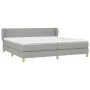 Box spring bed with light gray fabric mattress 200x200 cm by vidaXL, Beds and slatted bases - Ref: Foro24-3126749, Price: 571...