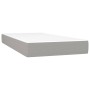 Box spring bed with light gray fabric mattress 200x200 cm by vidaXL, Beds and slatted bases - Ref: Foro24-3126749, Price: 582...