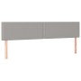 Box spring bed with light gray fabric mattress 200x200 cm by vidaXL, Beds and slatted bases - Ref: Foro24-3126749, Price: 582...