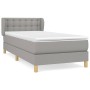 Cama box spring con colchón tela gris claro 90x200 cm de vidaXL, Camas y somieres - Ref: Foro24-3127093, Precio: 319,23 €, De...