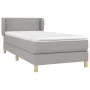 Box spring bed with light gray fabric mattress 100x200 cm by vidaXL, Beds and slatted bases - Ref: Foro24-3126701, Price: 317...