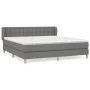 Box spring bed with dark gray fabric mattress 180x200 cm by vidaXL, Beds and slatted bases - Ref: Foro24-3127142, Price: 610,...