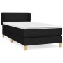 Box spring bed with black fabric mattress 90x200 cm by vidaXL, Beds and slatted bases - Ref: Foro24-3126615, Price: 305,46 €,...
