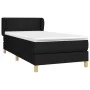 Box spring bed with black fabric mattress 90x200 cm by vidaXL, Beds and slatted bases - Ref: Foro24-3126615, Price: 298,66 €,...